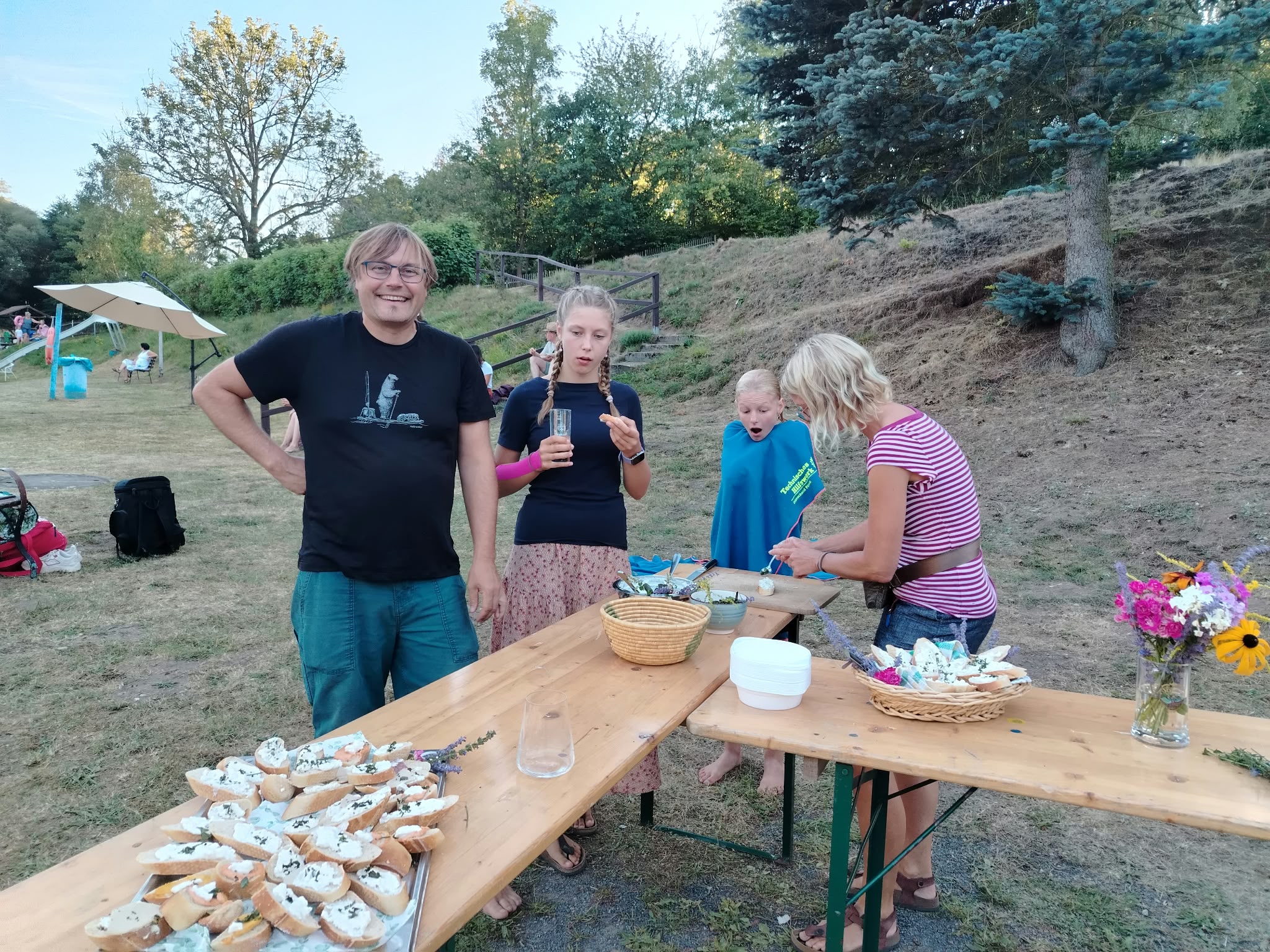 Gemeinsamer Ausklang des Sommercamps